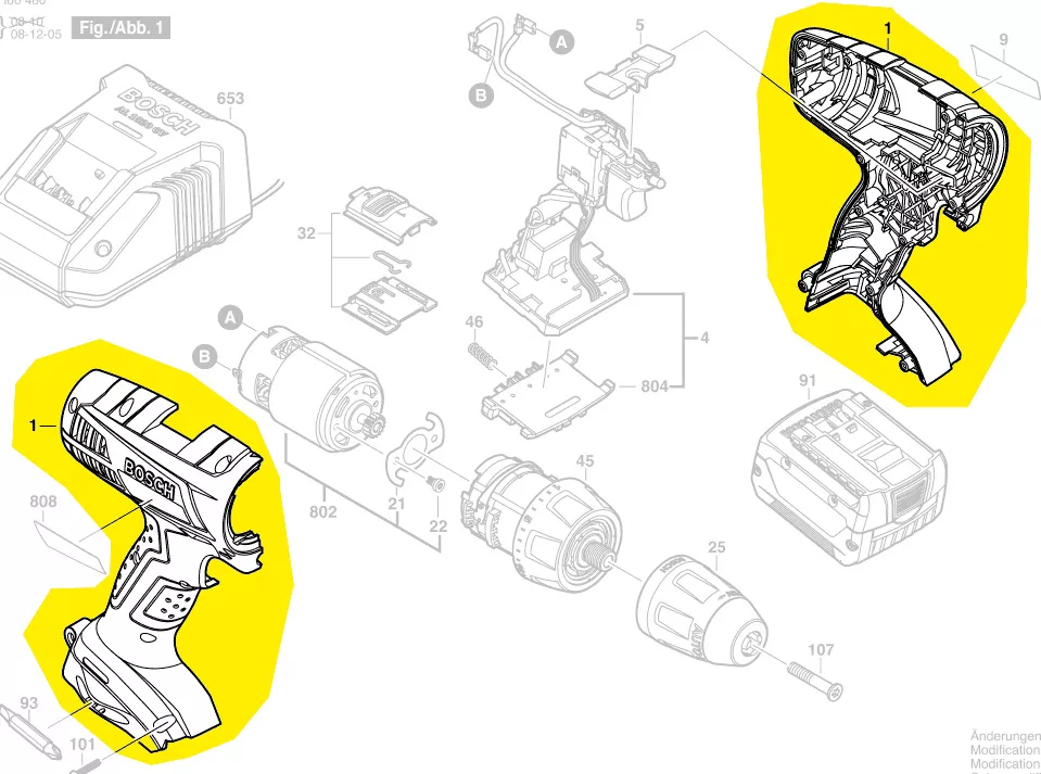 Coquille réf. 2 605 105 134 BOSCH